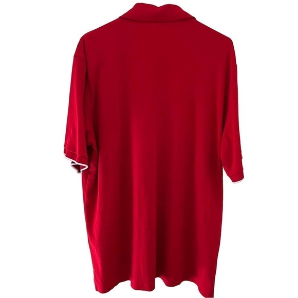 Orvis Men’s XL Red/White Soft Fly Fishing Short Sleeve Polo Shirt Made In Peru - Picture 5 of 5